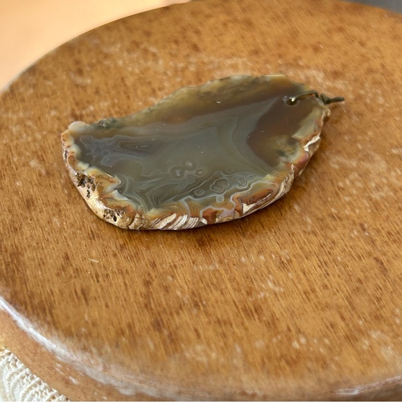 Natural Agate Slice Pendant - Picture 7 of 8